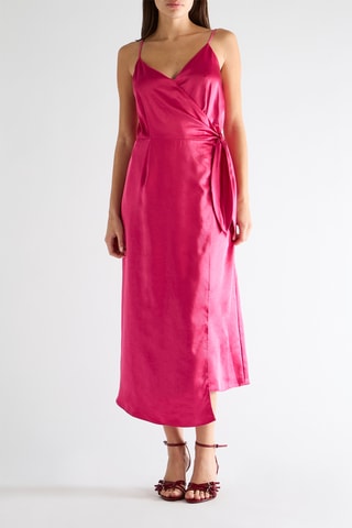 Vestido cruzado - Rosa