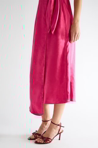 Vestido cruzado - Rosa