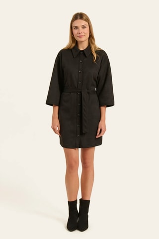 Vestido camisero - Negro