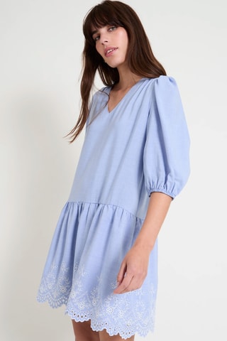 Vestido trapecio - Azul claro