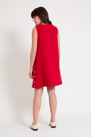 Vestido trapecio - Rojo