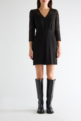 Vestido recto - Negro
