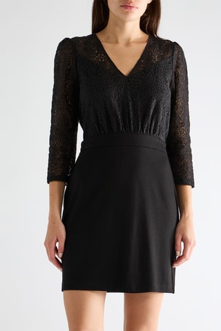 Vestido recto - Negro