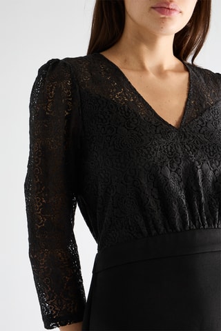 Vestido recto - Negro