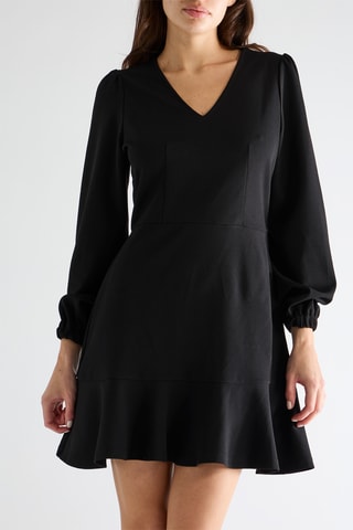 Vestido evasé - Negro