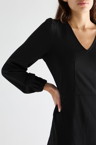 Vestido evasé - Negro