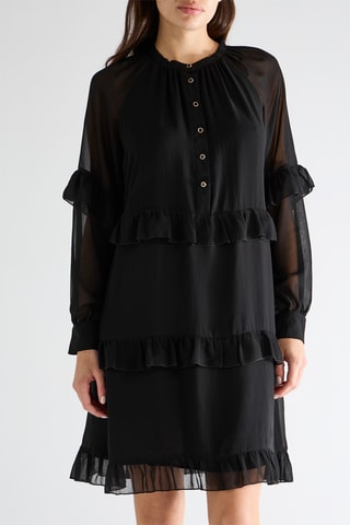 Vestido avolantado - Negro