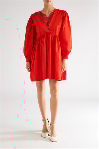 Vestido evasé - Naranja