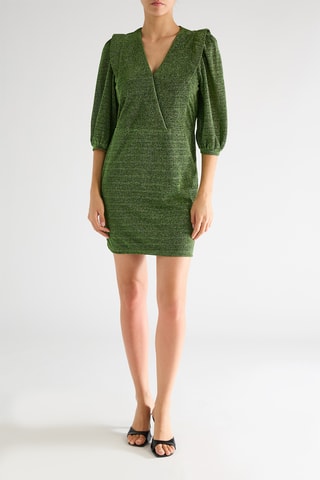 Vestido evasé - Verde