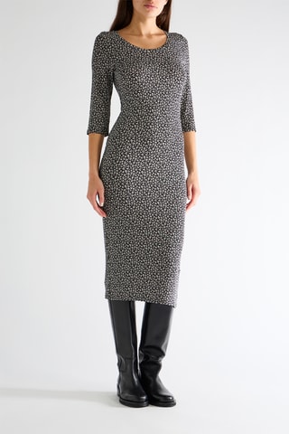 Vestido midi - Negro