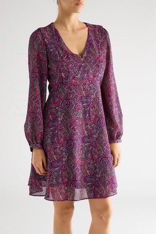 Vestido evasé - Violeta