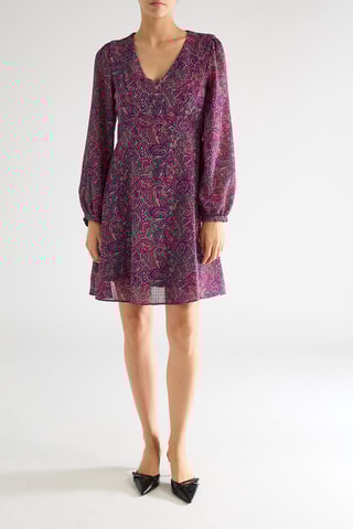 Vestido evasé - Violeta