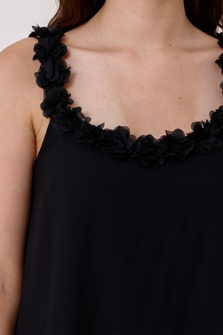 Vestido de talle bajo - Negro