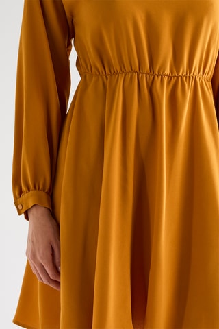 Vestido evasé - Mostaza