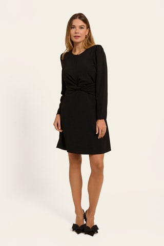 Vestido evasé - Negro