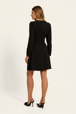 Vestido evasé - Negro