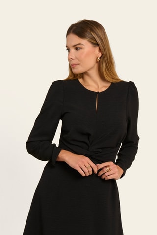 Vestido evasé - Negro