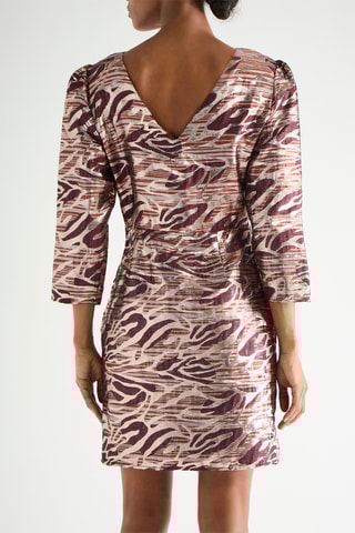 Vestido - Plateado y violeta