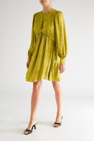 Vestido evasé - Verde oliva