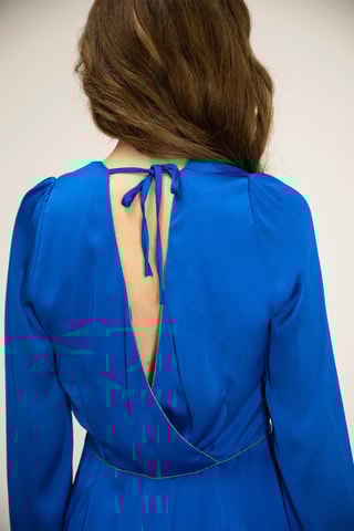 Vestido evasé - Azul rey