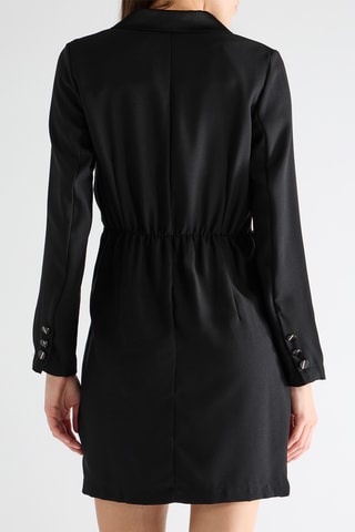 Vestido cruzado - Negro