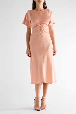 Vestido midi - Salmón