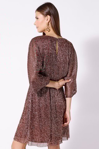 Vestido evasé - Burdeos