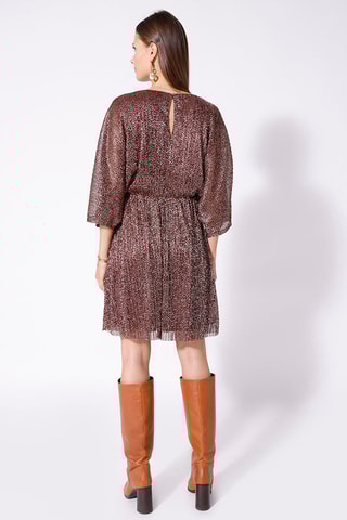 Vestido evasé - Burdeos