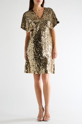 Vestido recto - Dorado