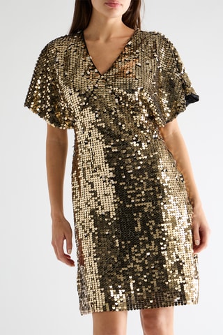 Vestido recto - Dorado