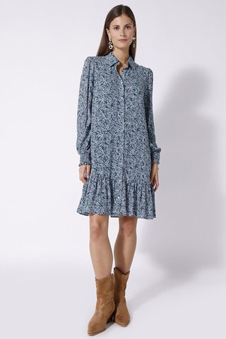 Vestido camisero - Verde esmeralda