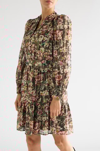 Vestido evasé - Verde oliva