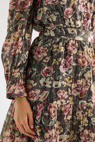 Vestido evasé - Verde oliva