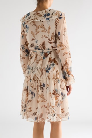 Vestido evasé - Beige