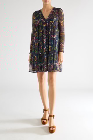 Vestido trapecio - Burdeos