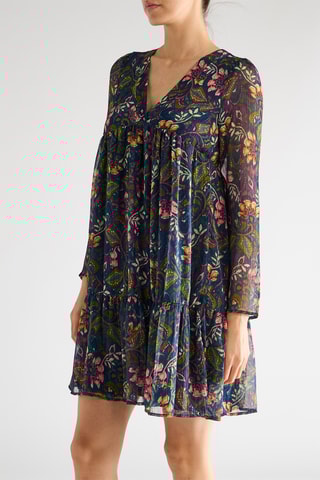 Vestido trapecio - Burdeos