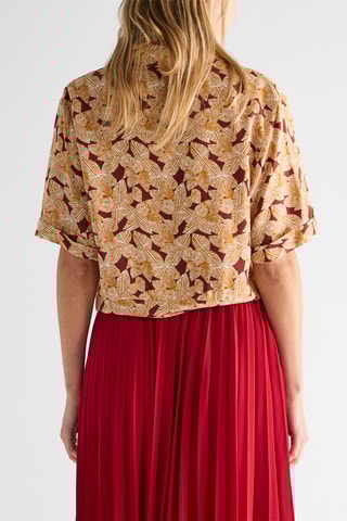 Camisa - Marrón y beige