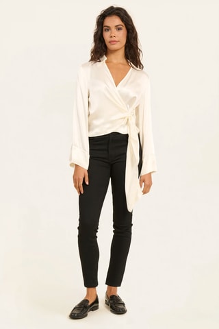 Blusa cruzada - Crudo