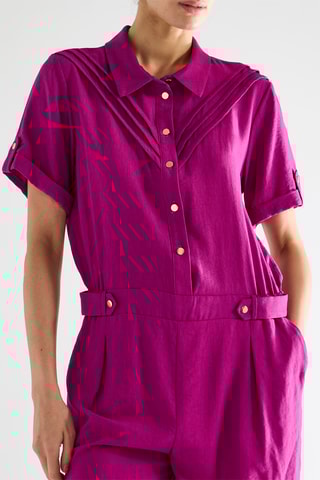 Vestido camisero - Violeta