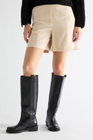 Short de tiro alto - Crudo