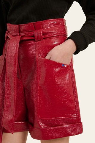 Short de tiro alto - Rojo