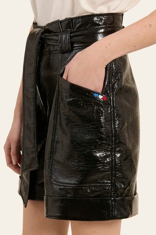 Short de tiro alto - Negro