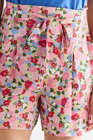 Short de tiro alto - Rosa claro