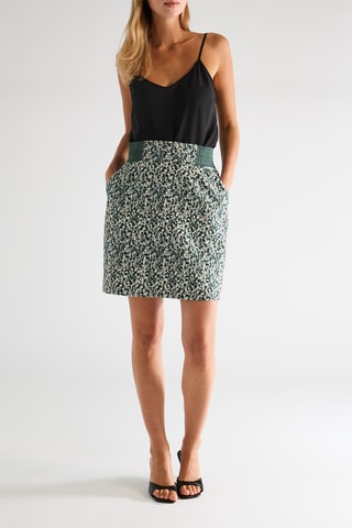 Falda recta - Verde oscuro