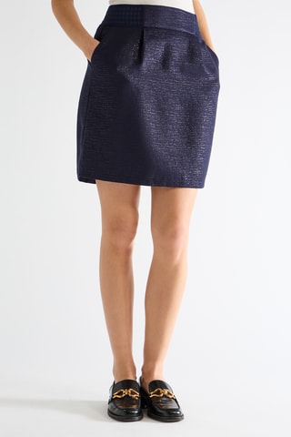 Falda recta - Azul marino