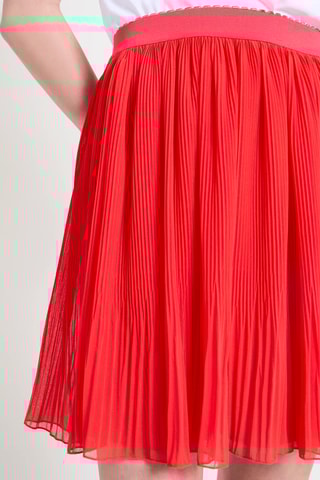 Falda plisada - Rojo