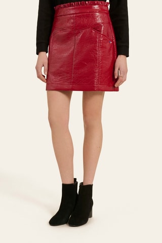 Falda recta - Rojo