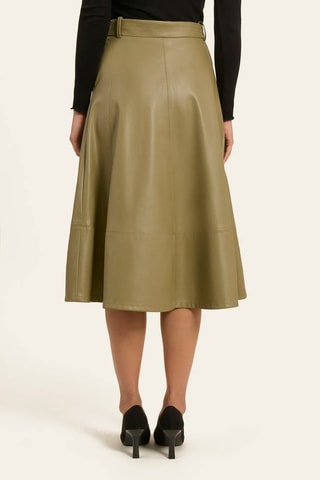 Falda midi - Caqui