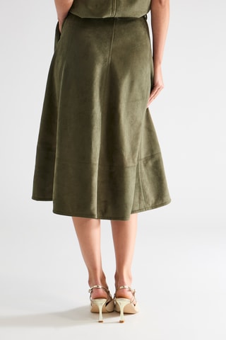 Falda evasé - Caqui