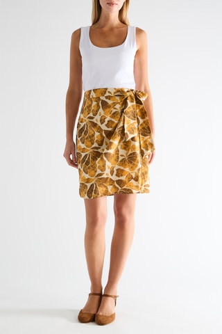 Falda - Beige y amarillo